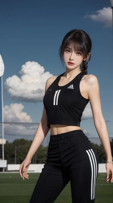 (Photorealistic: 1.2, With the highest quality, 8K ), ( 45 yers old, Sweat: 1.2, Colossal tits:1.5、big butts), Fine skin, (Film Lighting), Soft light, Double eyelids, ((excited、A sexy、pheromone、tshirts、bob cuts、Brown hair、Volleyball player、crouching down、Backshots、turned around))、Colossal tits、breastsout、Expose muscles、Sweat muscles