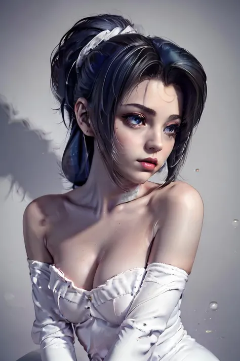(masterpiece, best quality), 1girl, Pearl gray Classic Side Part with Tapered Sides, Size D breasts, <lora:Emma Woods:1>