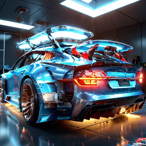 ((best quality)), ((masterpiece)), ((realistic,digital art)), (hyper detailed),teslapunkai Big Conveyance, Panoramic Sunroof, Solar-Control Glass, Roof Box, Decals and Emblems, Fiberglass, Imposing, Satin Sheen, , octane rendering, raytracing, volumetric lighting, Backlit,Rim Lighting, 8K, HDR, <lora:TeslaPunkAIXLv2:1>