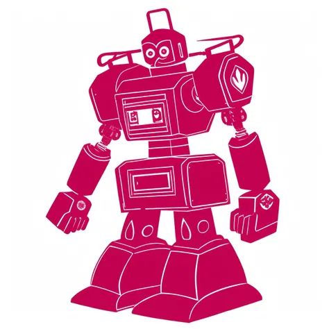 a papercutcd robot, pink theme, (solo:1.2), <lora:papercutcd-000009:0.8>, no humans, high quality, masterpiece, realistic, photorealistic, (full body, white background:1.3)