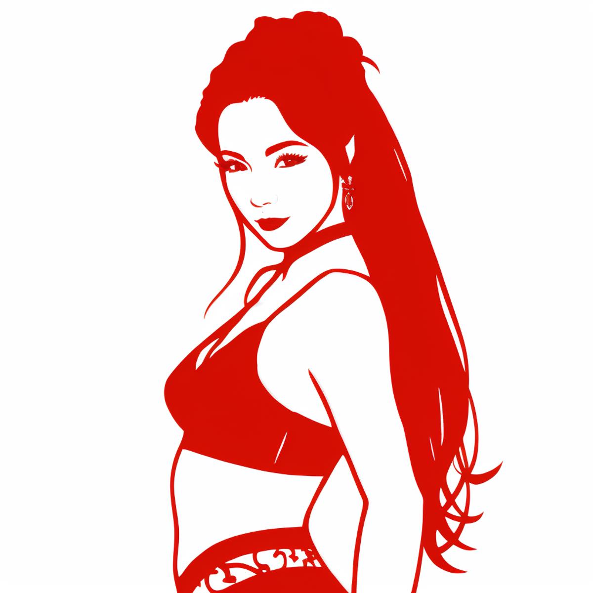 Realistic chinese paper cut art style v2.0