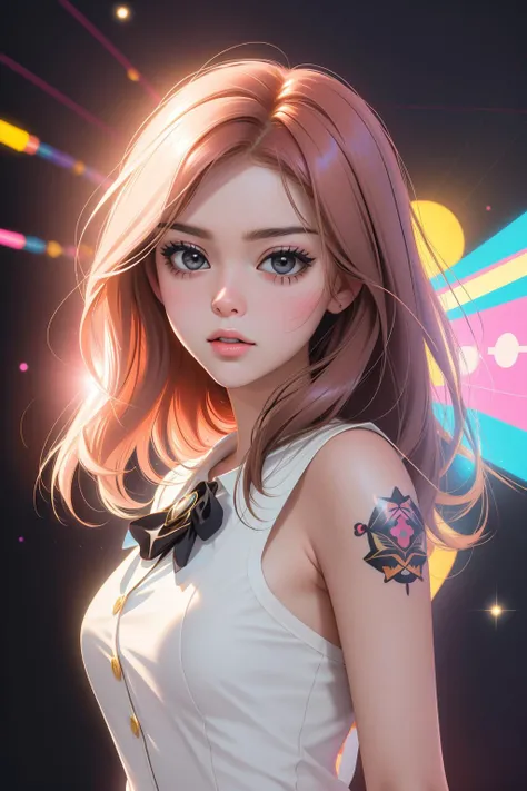 tv_Xenia_Quentin_MXAI_V1, vibrant Anime, (fluorescent pink theme:0.7) , soft focus of a ("Peace Strider":1.3) , it is very Mysterious and Middle Aged, simple Magenta and electric yellow background, Vivid jungle and White dwarf in background, Summer, Panorama, Sketched, Confused, Tattoo style, Direct light, Circular polarizer, psychedelic colors, Digital distortions, Light sparkles, UHD, professional, (by Joachim Brohm:1.3) , (Grzegorz Domaradzki:1.3)