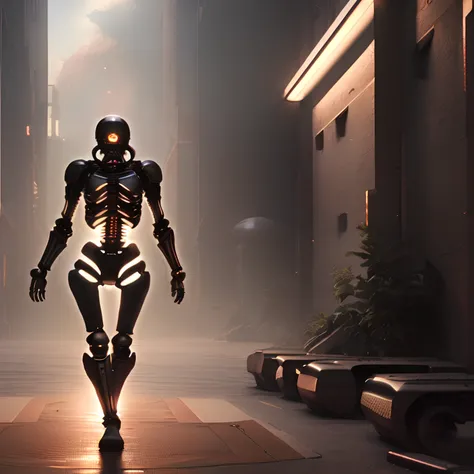 ((RAW, analog style)), (HeavenlyLord:1.2) (SkeletalCyborg:1) cinematic lighting, atmospheric lights, god rays, ultradetailed, ((film grain, skin details, high detailed skin texture, 8k hdr, dslr))