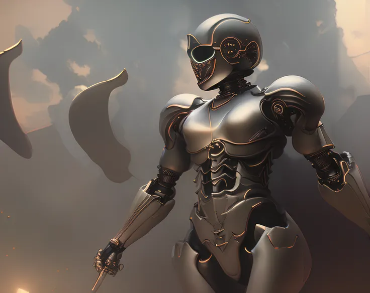 ((RAW, analog style)), (HeavenlyLord:1.8) (SkeletalCyborg:1) cinematic lighting, atmospheric lights, god rays, ultra detailed, haze, halation, bloom, dramatic atmosphere, centered, rule of thirds ((film grain, skin details, high detailed skin texture, 8k hdr, dslr))