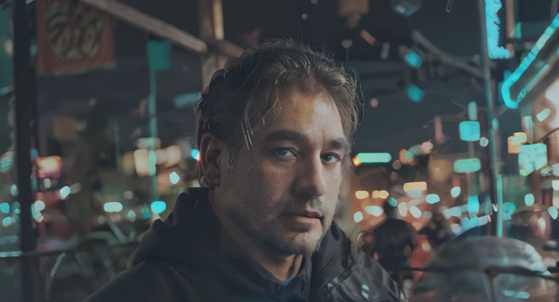 1man n0ah_n0texist-examining-a-crime-scene-for-clues <lora:NeonNoir-000002:1> NeonNoir-Cyberpunk-dark-rainy-streets-neon-signs-high-contrast-low-light-vibrant-highly-detailed (Analog-film-photo-:1.3) Faded-film desaturated 35mm-photo grainy vignette vintage Kodachrome.-Lomography stained highly-detailed found-footage creative-shadow-play-lighting (medium-wide-shot:1.3) Looking-at-something