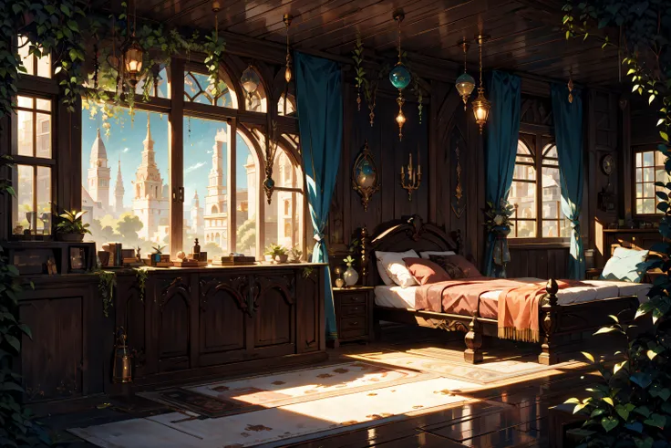 room interior, winfow, day at the window, detailed, fantasy style, emeraldgemstyle <lora:Fantasy_style_background:0.8> <lora:emerald-gem-style-darquelilly-v2:0.9>