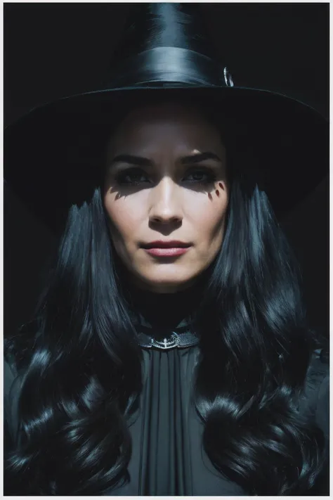 photo of ssm as a witch, (black witch outfit), evil smile, fine-face, realistic shaded perfect face, fine details. Realistic shaded lighting poster by Ilya Kuvshinov katsuhiro, magali villeneuve, artgerm, Jeremy Lipkin and Michael Garmash, Rob Rey and Kentar Miura style, trendin,<lyco:ShannynSossamon-RealVision-V1.0:1.0>