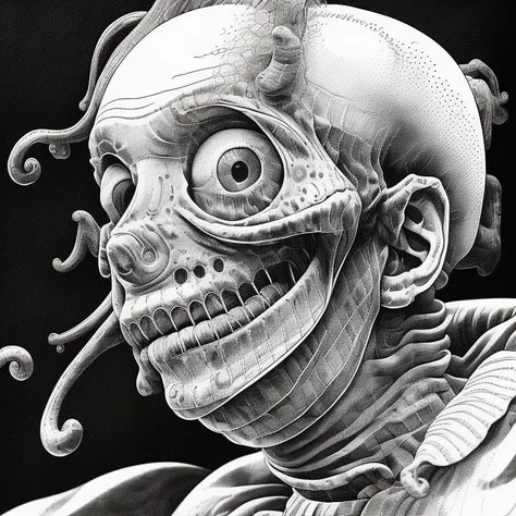 <lora:OskarssonsLinesAndDots:1>, OskarssonsLinesAndDots, drawing of a ghoul