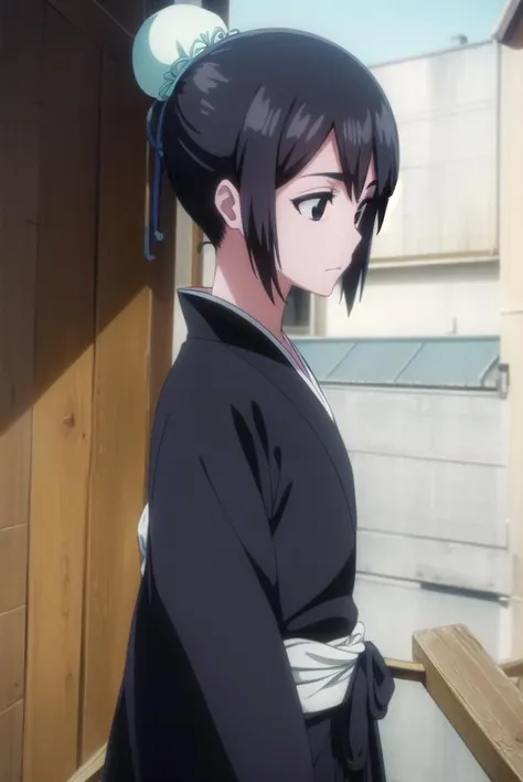 momohinamori, <lora:momohinamoriv2-lora-nochekaiser:1>,
momo hinamori, black hair, hair bun, single hair bun, bun cover, short hair, (black eyes:1.5),
BREAK long sleeves, japanese clothes, kimono, haori, black kimono, hakama, black hakama,
BREAK outdoors,
BREAK looking at viewer, (cowboy shot:1.5),
BREAK <lyco:GoodHands-beta2:1>, (masterpiece:1.2), best quality, high resolution, unity 8k wallpaper, (illustration:0.8), (beautiful detailed eyes:1.6), extremely detailed face, perfect lighting, extremely detailed CG, (perfect hands, perfect anatomy),