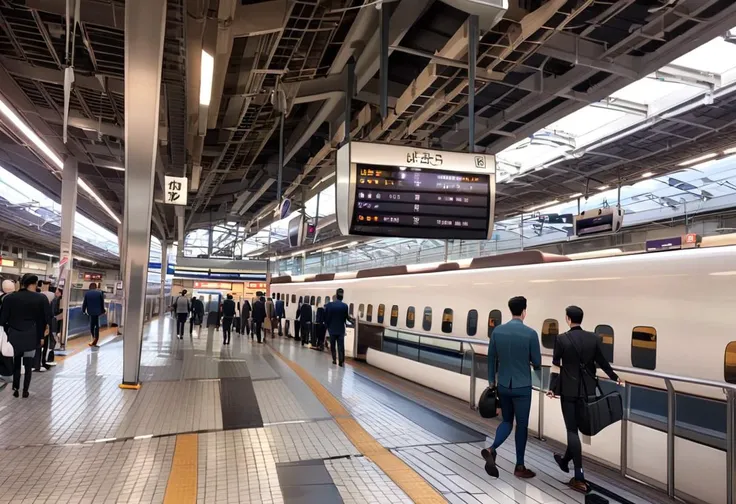 masterpiece, best quality, very aesthetic, absurdres,
shinosaka, train station, scenery, tiles, multiple boys, tile floor, english text, 6+boys, walking, real world location, pants, bag, ceiling light, sign, train, reflective floor, railroad tracks, outdoors
<lora:shinosakaeki_platform_SDXL_V1:1>