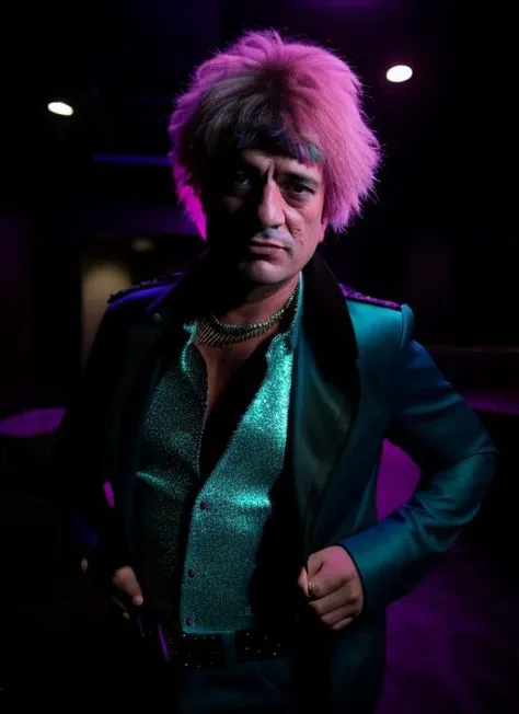 portrait of sks man 51 years old (pity:1) dressed like rock star , (indoor:1.2), neon lighting, 4k, 8k, 8k realistic, sharp focus, intricate, high resolution, , <lyco:locon_perfecteyes_v1_from_v1_64_32:0.85> <lora:pity:1>