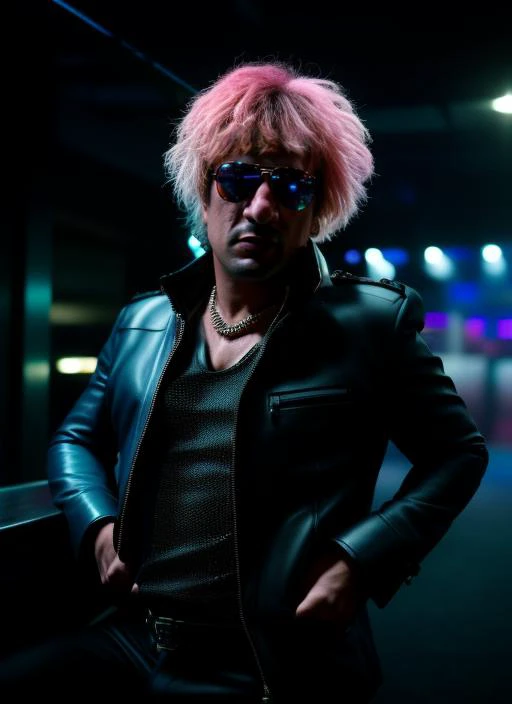 portrait of sks man 35 years old (pity:1) dressed like rock star , (indoor:1.2), neon lighting, 4k, 8k, 8k realistic, sharp focus, intricate, high resolution, , <lyco:locon_perfecteyes_v1_from_v1_64_32:0.85> <lora:pity:1>