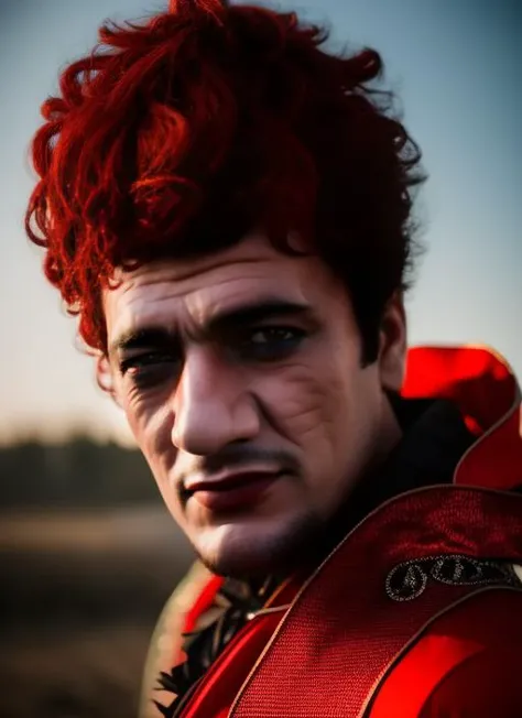 portrait of sks man (pity:1) dressed with ((detailed devil costume:1)), (outdoors:1.2), natural lighting, 4k, 8k, 8k realistic, sharp focus, intricate, high resolution, , <lyco:locon_perfecteyes_v1_from_v1_64_32:0.85> <lora:pity:1>