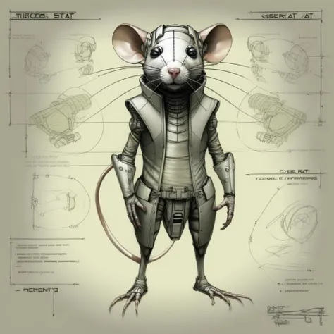 futscribe cyber rat technical sketch<lora:futscribe:1>