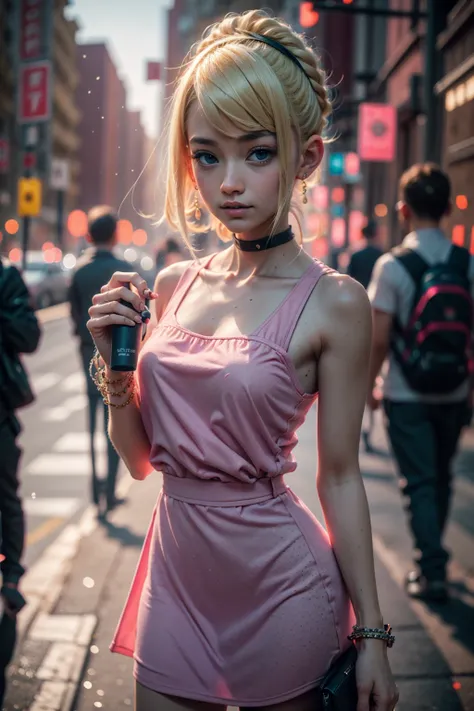 30 years old slender Mandy, blonde, pink dress, ttcolor, bokeh effect, <lora:Mandy-10:0.6>. <lora:BokehMecha:0.5> <lora:beauty_eyes:0.2> <lora:perfecteyes-000007:0.25> <lora:ttcolor_v2:0.25> <lora:ilse2.2:0.4>