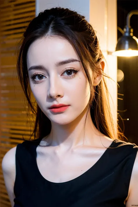 <lora:迪丽çå·´V1:0.8>,clean background,solo,long_hair,look at viewer,(8k, RAW photo, best quality, masterpiece:1.2),(realistic, photo-realistic:1.37),professional lighting,pumps,whilte balckground,look up,