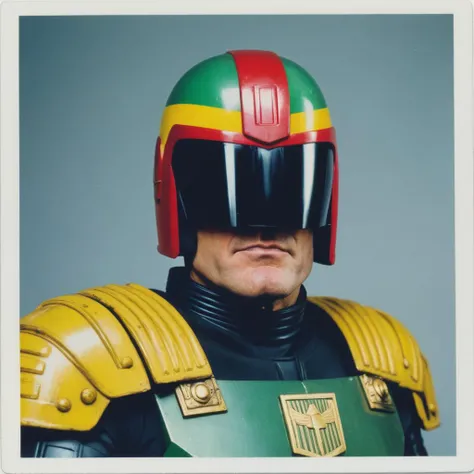 1980s polaroid of judge dredd