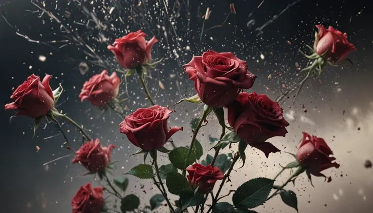 (cinematic) exploding roses