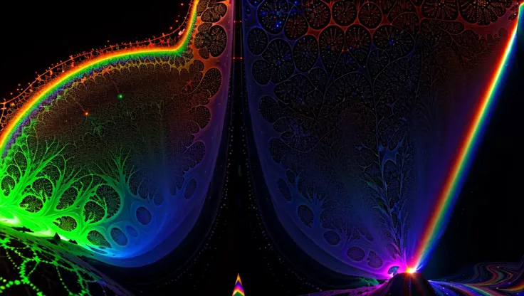 <lora:PsychedelicFluids:0.4> psychedelicfluids, fractal rainbow gradient, prism laser light