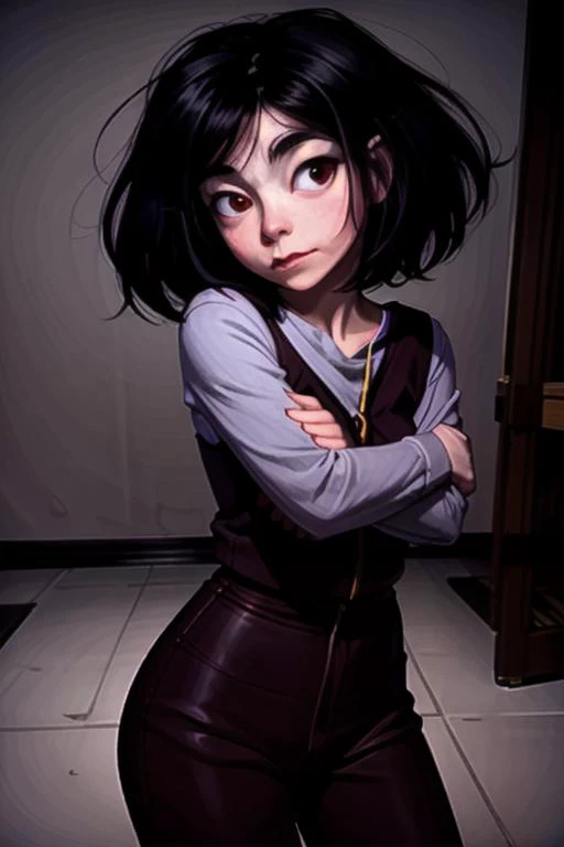 <lora:bjorkyoung_lycor_01-000003:0.85> bjorkyoung, 1girl, solo, black hair, fully_clothed<lora:LCM_SD15:1.0>