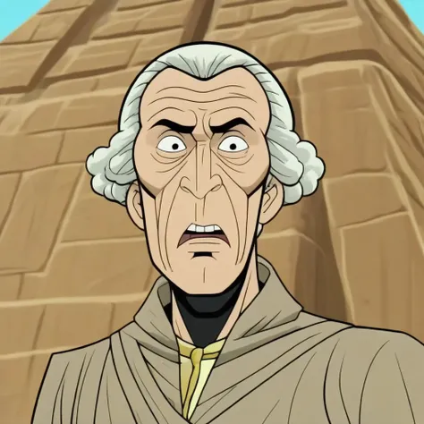 cartoon screencap in (venturebros:1.4) style, George Washington , Ancient Egyptian pyramid, angry mood, candid pose,
<lora:VentureBros_style_XL_v1.1:1.15>