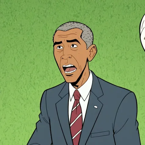 cartoon screencap  in (venturebros:1.4) style, Barack Obama , Ghost town, puckering mood, candid pose, 
<lora:VentureBros_style_XL_v1.1:1.15>