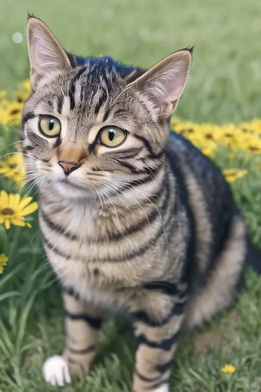 cat,lihuacat,looking at viewer,masterpiece, full body, <lora:lihuaoutput_name:0.8>,standing,grey eyes,sitting, tail,black_eyes ,castle, outdoors, masterpiece, best quality, flower field, landscape, cityscape, whitelihua,baishoutao,bailingzi,playing,(slit pupils:1.5)
