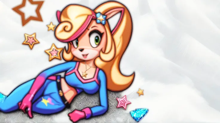 (1girl:0.996),(american flag:0.911),(animal ears:0.676),(blonde hair:0.73),(breasts:0.916),(cleavage:0.654),(crop top:0.589),(denim:0.957),(hair ornament:0.717),(jeans:0.918),(long hair:0.853),(medium breasts:0.652),(midriff:0.881),(navel:0.791),(pants:0.949),(rosalina:0.815),(saint quartz \(fate\):0.996),(seashell:0.514),(solo:0.981),(star \(symbol\):1),(star earrings:0.995),(star hair ornament:1),(star necklace:0.98),(star pasties:0.998),(star print:1),(starfish:1),(starry background:1),(tank top:0.588),<lora:CocoBandicoot1:1>,Coco Bandicoot,Coco Bandicoot (Crash Bandicoot),