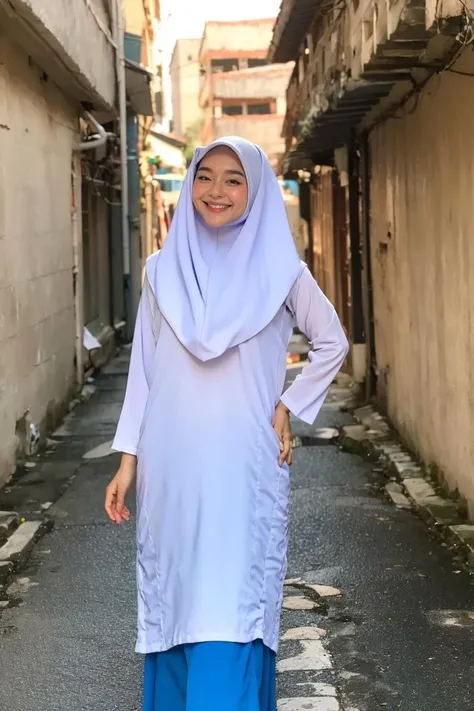 there is a woman standing in front of a table with a plant, inspired by Nazmi Ziya Güran, inspired by Ni Yuanlu, inspired by Naza, inspired by Mym Tuma, 😭 🤮 💕 🎀, at sunrise, faridah malik, in background, mid shot portrait, malaysian, pastel blue, inspired by Ni Duan, in the background