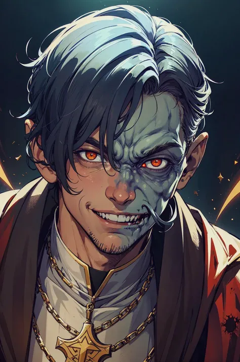 (best quality:1.1),original,1boy,male priest,medieval fantasy,(centered:1.2),(directly facing the camera:1.2),(human:1.3),fat,smile,(close up:1.4),BREAK,
(best quality:1.1),original,1boy,male priest,medieval fantasy,(centered:1.2),(directly facing the camera:1.2),(zombie:1.3),(magic:1.2),(evil:1.2),(close up:1.4)