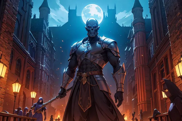 (best quality:1.1),original,medieval fantasy,dramatic,cinematic,necromancer,magic