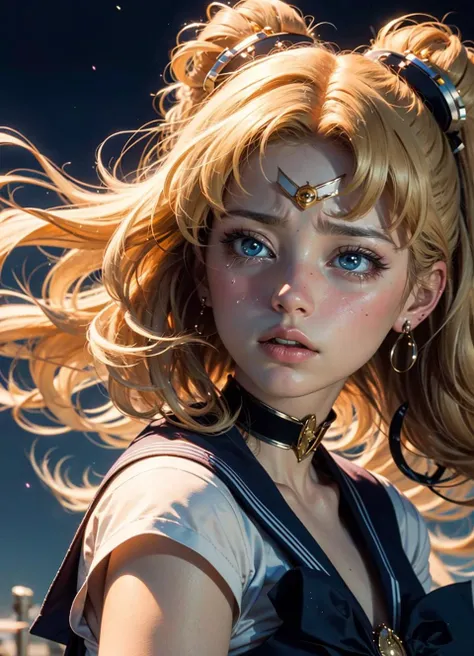 ((masterpiece)), ((best quality)), (ultra-detailed), ((extremely detailed)), 4K, (8K), sailor moon crying because her boyfriend broke up with her, long blond hair, sailor moon aesthetics, dreamcore, sad girl aesthetics, sad stuff man