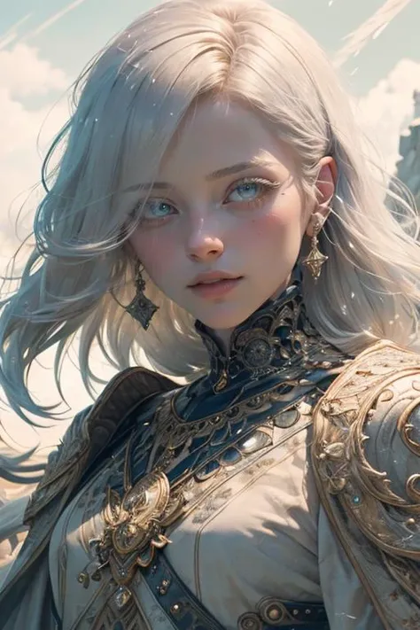 realistic, masterpiece, best quality, colorful,(finely detailed beautiful eyes and detailed face),nature lighting, extremely detailed CG unity 8k wallpaper,
1girl,solo, tall mature female, elegant, noble, close-up,
Clothes: intricate wizard robe,
Appearance: silver hair, light colored pupils, handsome,
background: simple background,(colored eyelashes, white eyelashes:1.2) <lora:colored_eyelashes000:0.8>