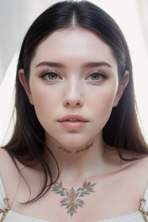 portrait of DEN_voly_SG, (headshot, face focus:1.2), beautiful eyes, detailed face, detailed lips,
wearing a bandeau top and hot pants,
(plain background:1.2),
bokeh, f1.4, 40mm, photorealistic, raw, 8k, textured skin, skin pores, intricate details, <lora:epi_noiseoffset2:1>, epiCRealism