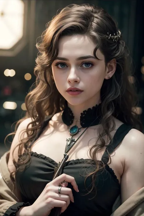 an awarded profesional photography of 1girl <lora:Bellatrix Lestrange:0.69> Harry Potter style, analog style (pale white skin), beautiful hazel eyes,) headband braid wavy hair dark brown with hair ribbon with claw ring manteau powerless,she make lying in the grass, facing forward buttons in a radio booth, in winter Georges Méliès Task Lighting,(epic scene:1.3),ultradetialed character with perfect face,detailed skin,(ultrasharp:1.3),(masterpiece:1.1),best quality ,(photorealistic:1.2),ultrarealistic,realistic ultradetailed character,4k perfect quality,character focus,<lyco:GoodHands-beta2:1>Magnificent,Imperceptible detail,Intricately designed, <hypernet:sxzBloom_sxzBloom:0.6> hotify