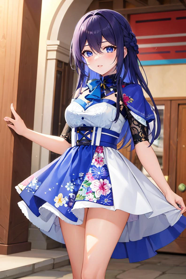 (masterpiece, best quality, beautiful detailed eyes, intricate details), 4k
1girl, solo, full body, plaza
<lora:seele_hsrv2:.6> jeloseele
<lora:edgVintageTeaDress:1> edgVTD, wearing edgVTD, floral print