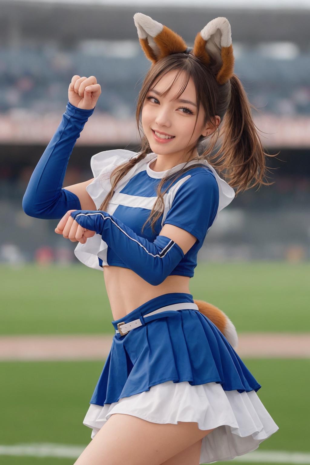 Fighters Girl's Outfit - Kitsune Dance (Hokkaido Nippon-Ham Fighters) v1.0