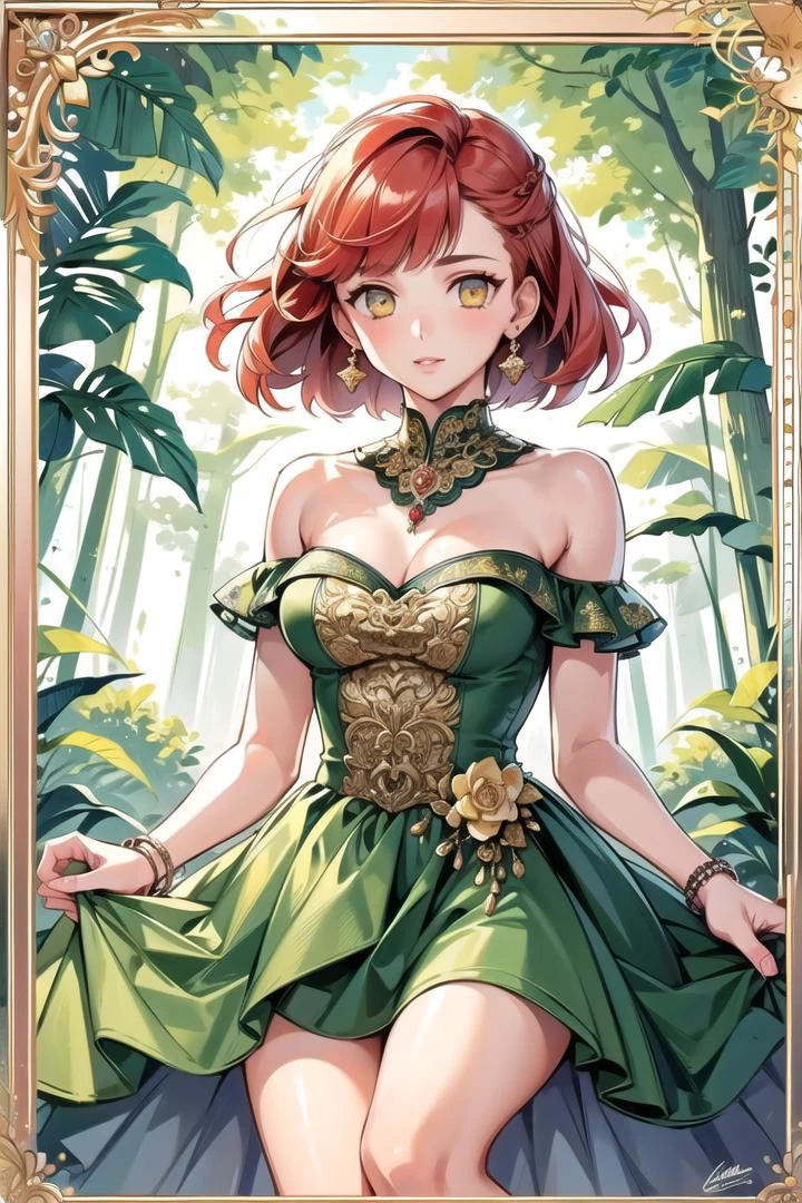 (Highest picture quality), (Master's work), (ultra-detailed), (Detailed eye description:1.2), masterpiece, best quality, 1girl, <lora:CHAR-HarukaNanami:0.8>, HarukaNanami, short hair, red hair, <lora:wrenchelegadome:0.8> wrenchelegadome