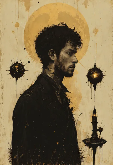 King poetical dingbat, hepcat science, Theoretical ink splat, scope that, <lora:great_lighting:0.4> great lighting, Spotlighting, <lora:Misty_Vintage:0.8>, <lora:ColorART:0.7> ColorART