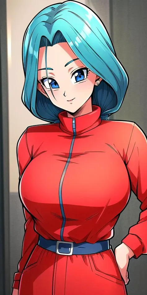 <lora:buruma_brief_olderV2:0.7>,buruma_brief_older, buruma_dbz_futuretimeline, standing, solo, large_breasts, masterpiece, best quality, detailed face, detailed eyes, highres,