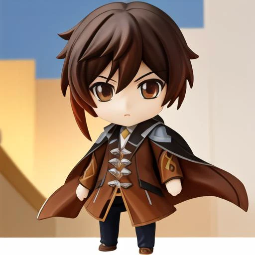 masterpiece, best quality, highres, absurdres, <lora:zhongliLoraCollection_zhongliHard:1> 1 guy, zhongli \(genshin impact\), brown coat <lora:nendoroidFIGURESLora_v10:0.7>