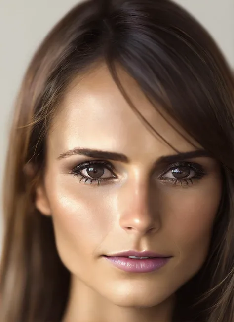 modelshoot style, portrait of sks woman, epic (photo, studio lighting, hard light, sony a7, 50 mm, matte skin, pores, colors, hyperdetailed, hyperrealistic), <lora:locon_jordana_v1_from_v1_64_32:1.3>