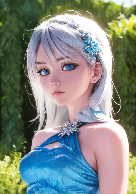 best quality, masterpiece, (elsa:0.8), upper body, blue eyes,<hypernet:ekmix-style1-47500:1>