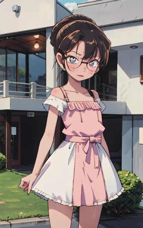 1girl, solo, kawaii, cute summer dress, <lora:kisaki:1>
