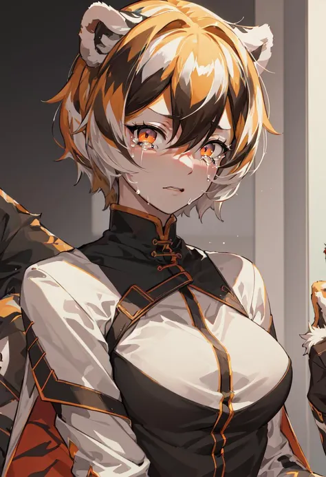 best quality, masterpiece, highres, solo, (waai_fu_arknights:1.10), crying, sobbing, tears, portrait, looking at viewer, 38 <lora:waai_fu_arknights:0.80>
