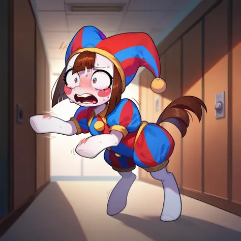source_cartoon, rating_explicit, harry potter character, character hermione,ear sex, 1girl, 1boy, hetero, kneeling, uncensored, pants, pants pull, belt, ahegao, BREAK white dick, adult, human, white testicles, score_9, score_8_up, score_7_up, score_6_up, score_5_up, score_4_up,wet pussy, slut face,slut outfit,rippd clothes , dripping pussy, cum leak,mind break, heart shape eyes,love face,one hand grab on head, second grab in mouth,dick exit by second ear, dumbledore dick