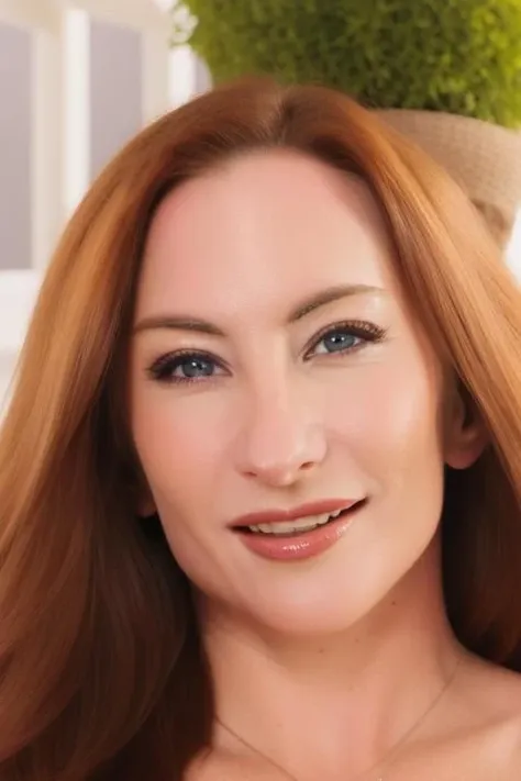 frontal portrait of sophielockelora, looking at viewer, cute smile, masterpiece, best quality, outdoor <lora:sophielockelora:1>