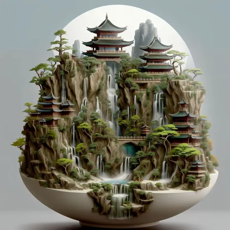 potted, pike,big waterfall,temple,bridge,crane \(animal\),
<lora:chengepenV2:0.75>