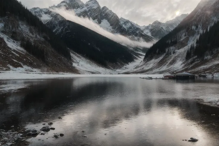 a profestional picutre of  summer, Hallstätter Gletscher, Austria: The Hallstatt Glacier, a serene expanse of ancient ice, reflects the surrounding Dachstein Alps, creating an ethereal landscape where the crunch of snow underfoot is the only sound in this pristine alpine sanctuary. ,wide angle, landscape , photorealism,unreal 5 daz, extremely detailed ,((ultrasharp)),((masterpiece)),((best quality)),((ultradetailed)),((intricated details)), extremaly detailed background, <lora:add_detail:0.7> ultra realistic,32k,RAW photo, 8k ,dslr,soft lighting,high quality,film grain, beautiful and aesthetic,extremely detailed, natural shadows, <hypernet:sxzBloom_sxzBloom:0.7>