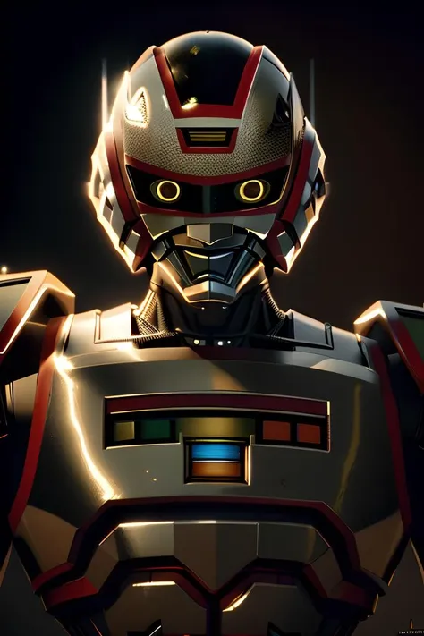 JaspionQuiron character, (best quality:1.33), (masterpiece:1.42),(semi realistic:1.3), (detailed:1.15), Dappled Light, analog style, cinematic light, side lighting, ultra high res, best shadow, RAW, (Dutch angle:1.1), (front shot) ,<lora:quiron_Jaspion_v1_Lora:0.77> <lora:HardSurface_beta:0.5>